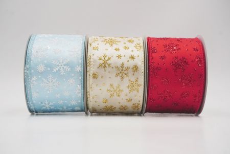 Sparkling Christmas Snowflake Wired Ribbon_KF9650.KF9651.KF9652.KF9653.KF9654 (2)